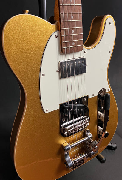 Squier Classic Vibe Custom Telecaster SH Electric Guitar Aztec Gold w/ Bigsby