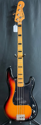 Squier Classic Vibe 70's Precision Bass 4-String Bass Guitar 3-Tone Sunburst (740)