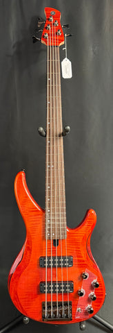 Yamaha TRBX605FM 5-String Bass Guitar Flamed Caramel Brown Finish