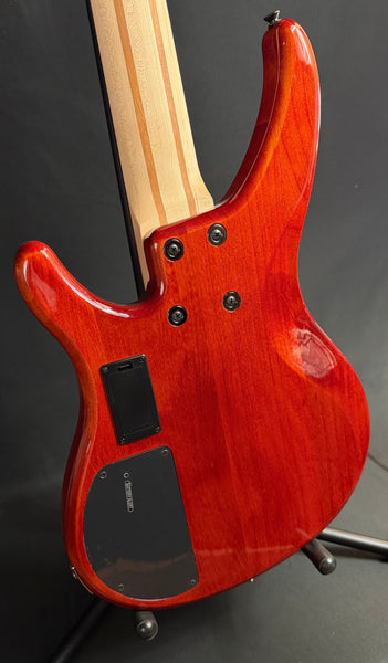 Yamaha TRBX605FM 5-String Bass Guitar Flamed Caramel Brown Finish