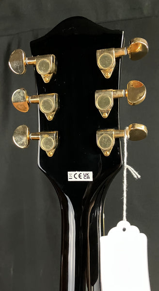Gretsch G2627TG Center Block 3-Pickup Electric Guitar Gloss Black w/ Gold Hardware (254)