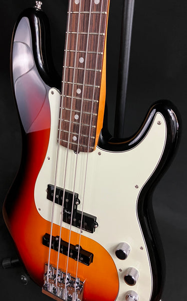 Fender American Ultra Precision Bass 4-String Bass Guitar Ultraburst Finish w/ OHSC