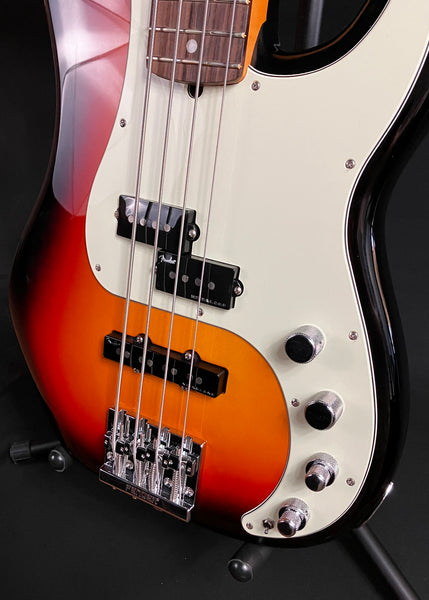 Fender American Ultra Precision Bass 4-String Bass Guitar Ultraburst Finish w/ OHSC