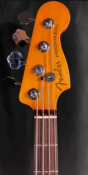 Fender American Ultra Precision Bass 4-String Bass Guitar Ultraburst Finish w/ OHSC