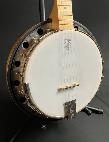 Deering Goodtime 5-String Resonator Banjo Blonde Natural Finish w/ TKL Gig Bag