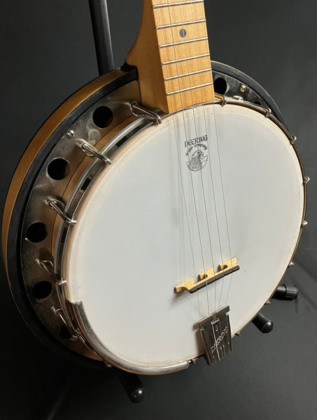 Deering Goodtime 5-String Resonator Banjo Blonde Natural Finish w/ TKL Gig Bag