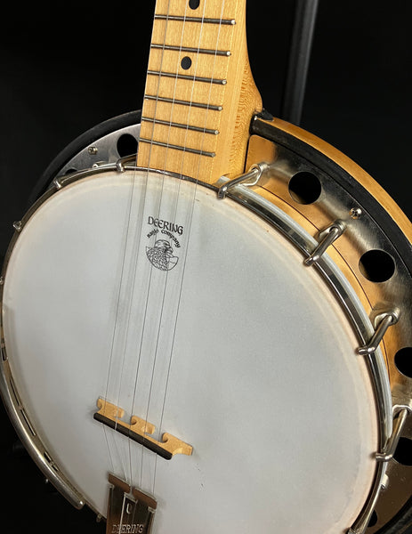 Deering Goodtime 5-String Resonator Banjo Blonde Natural Finish w/ TKL Gig Bag