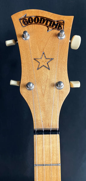 Deering Goodtime 5-String Resonator Banjo Blonde Natural Finish w/ TKL Gig Bag