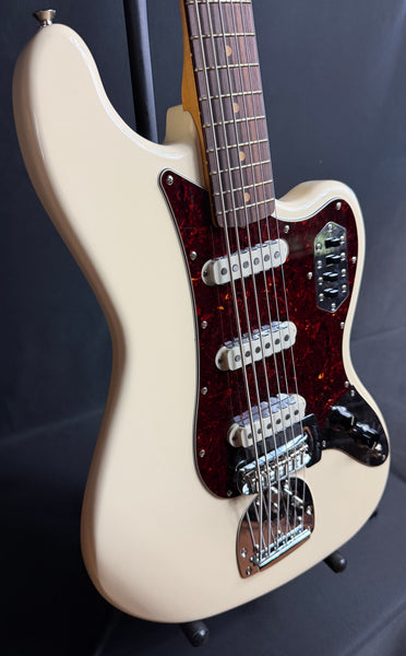 Fender Vintera III Early '60s Bass VI Electric Guitar Olympic White Finish w/ Gig Bag