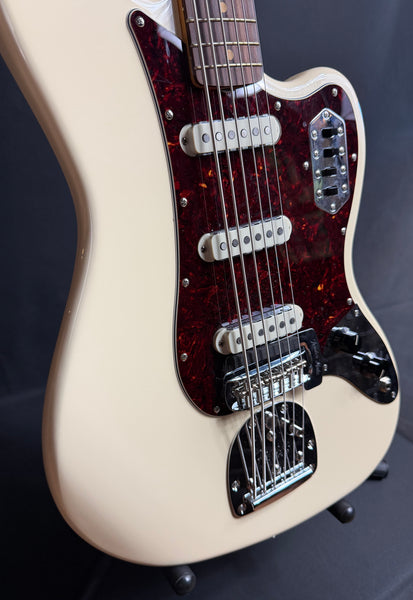 Fender Vintera III Early '60s Bass VI Electric Guitar Olympic White Finish w/ Gig Bag