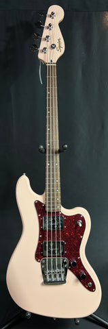 Squier FSR Paranormal Rascal Bass 4-String Bass Guitar Shell Pink Finish (581)