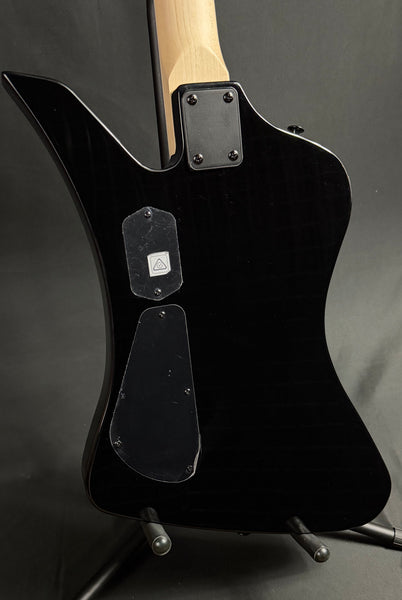 Jackson JS3Q Kelly Bird Bass 4-String Bass Guitar Transparent Blue Burst