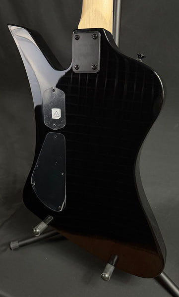 Jackson JS3Q Kelly Bird Bass 4-String Bass Guitar Transparent Blue Burst