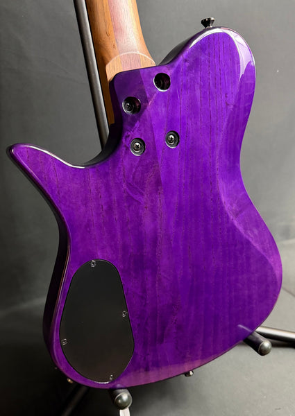 Kiesel Zeus 6 Z6 Headless 6-String Electric Guitar Transparent Purple w/ Gig Bag