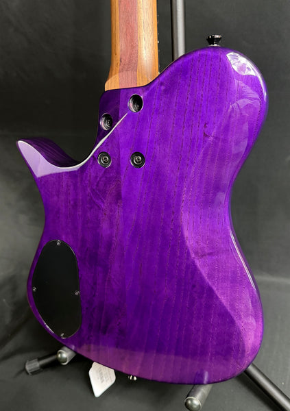 Kiesel Zeus 6 Z6 Headless 6-String Electric Guitar Transparent Purple w/ Gig Bag