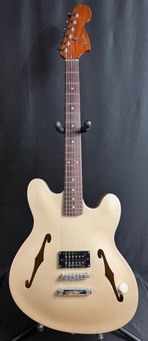 Fender Tom DeLonge Starcaster Semi-Hollow Electric Guitar Satin Shoreline Gold Finish