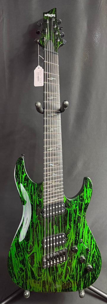 Schecter C-7 Multiscale Silver Mountain 7-String Electric Guitar Toxic Venom Finish