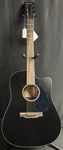 Martin DC-10E Modern Dreadnought Cutaway Acoustic-Electric Guitar Satin Black w/ Soft Case