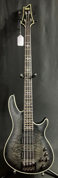 Schecter Hellraiser Extreme-4 4-String Bass Guitar See-Thru Black Satin w/ Case