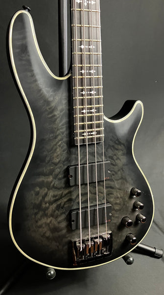 Schecter Hellraiser Extreme-4 4-String Bass Guitar See-Thru Black Satin w/ Case