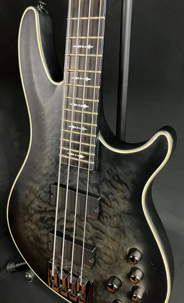 Schecter Hellraiser Extreme-4 4-String Bass Guitar See-Thru Black Satin w/ Case