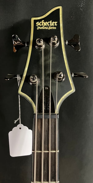 Schecter Hellraiser Extreme-4 4-String Bass Guitar See-Thru Black Satin w/ Case