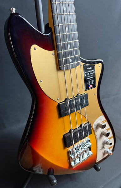 Fender American Ultra II Meteora Bass 4-String Bass Guitar Ultraburst w/ OHSC