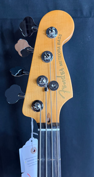 Fender American Ultra II Meteora Bass 4-String Bass Guitar Ultraburst w/ OHSC