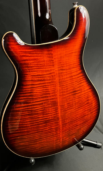PRS SE Hollowbody II Piezo Electric Guitar Orange Tiger Smokeburst w/ Case