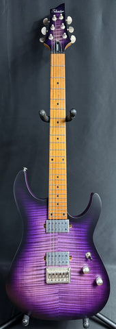 Schecter C-1 Standard Plus Electric Guitar Transparent Purple Burst Finish