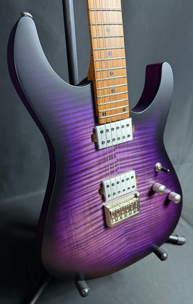 Schecter C-1 Standard Plus Electric Guitar Transparent Purple Burst Finish