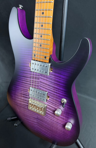 Schecter C-1 Standard Plus Electric Guitar Transparent Purple Burst Finish
