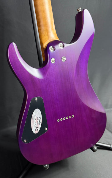 Schecter C-1 Standard Plus Electric Guitar Transparent Purple Burst Finish
