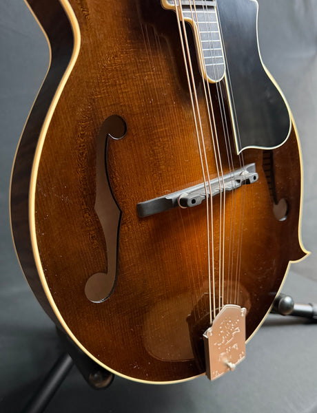 Gold Tone Grandmaster Elite F-Style Mandolin Vintage Leather Finish w/ Hardshell Case