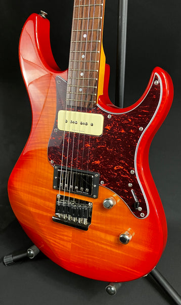 Yamaha PAC611HFM Pacifica Hardtail Electric Guitar Light Amber Burst Finish