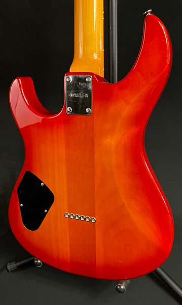 Yamaha PAC611HFM Pacifica Hardtail Electric Guitar Light Amber Burst Finish