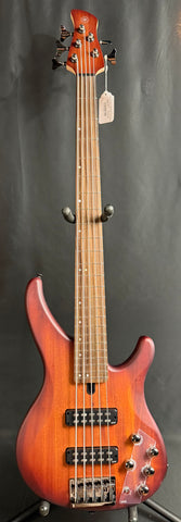 Yamaha TRBX505BRB 5-String Electric Bass Guitar Brick Red Burst (037)