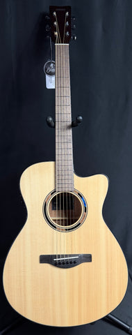 Yamaha TAS1 C TransAcoustic Folk Cutaway Acoustic-Electric Guitar Gloss Natural w/ Soft Case