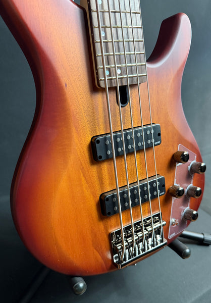 Yamaha TRBX505BRB 5-String Electric Bass Guitar Brick Red Burst (132)