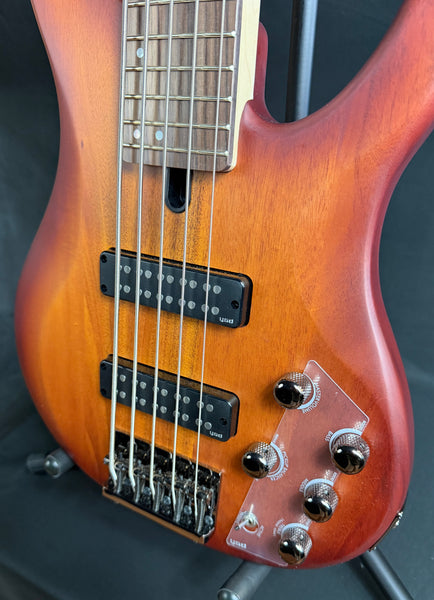 Yamaha TRBX505BRB 5-String Electric Bass Guitar Brick Red Burst (132)