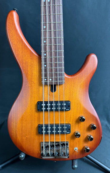 Yamaha TRBX505BRB 5-String Electric Bass Guitar Brick Red Burst (294)