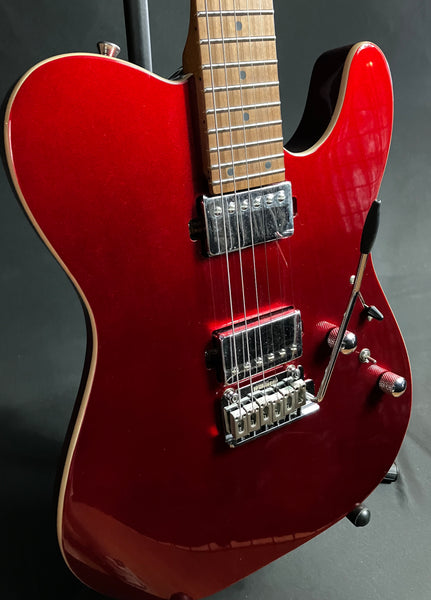 Cerberus Hermes 6VT T-Style Electric Guitar Red Sparkle Finish