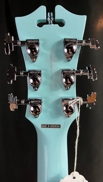 D'Angelico Premier DC Semi-Hollow Body Electric Guitar Sky Blue Finish w/ Gig Bag