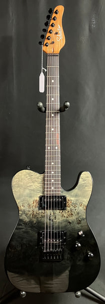 Schecter PT Standard Electric Guitar Black Fade Burst Burl Finish