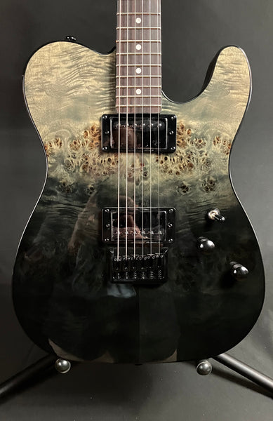 Schecter PT Standard Electric Guitar Black Fade Burst Burl Finish