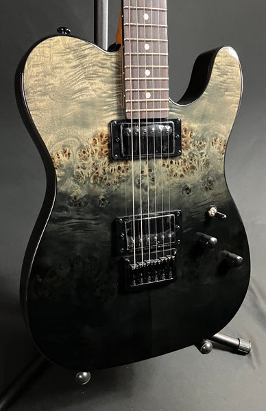 Schecter PT Standard Electric Guitar Black Fade Burst Burl Finish