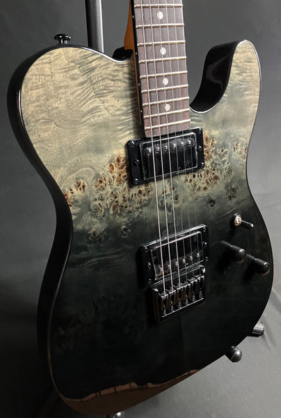 Schecter PT Standard Electric Guitar Black Fade Burst Burl Finish