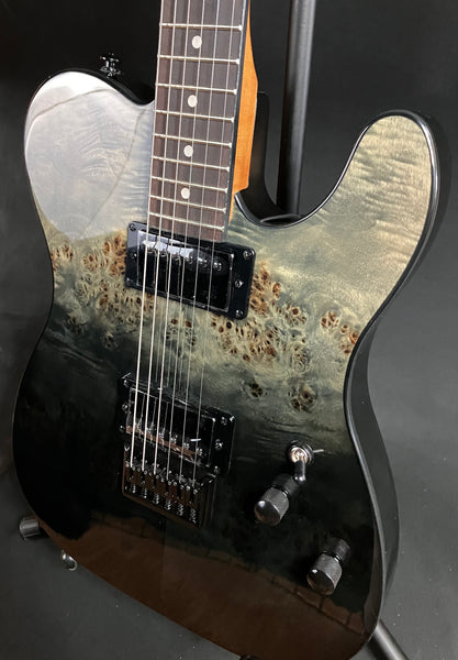 Schecter PT Standard Electric Guitar Black Fade Burst Burl Finish