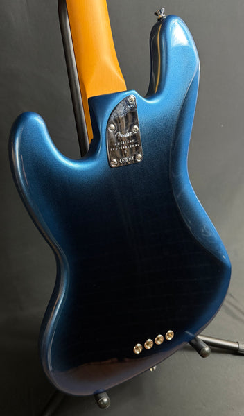 Fender American Professional II Jazz Bass Fretless 4-String Bass Guitar Dark Night w/ OHSC