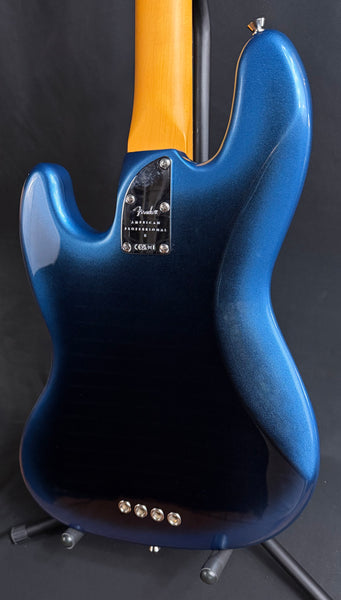 Fender American Professional II Jazz Bass Fretless 4-String Bass Guitar Dark Night w/ OHSC